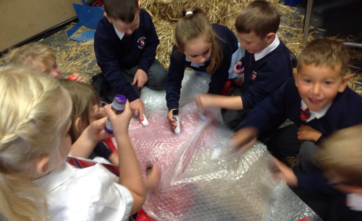 Image of Scarecrow Stuffing in Year 1!