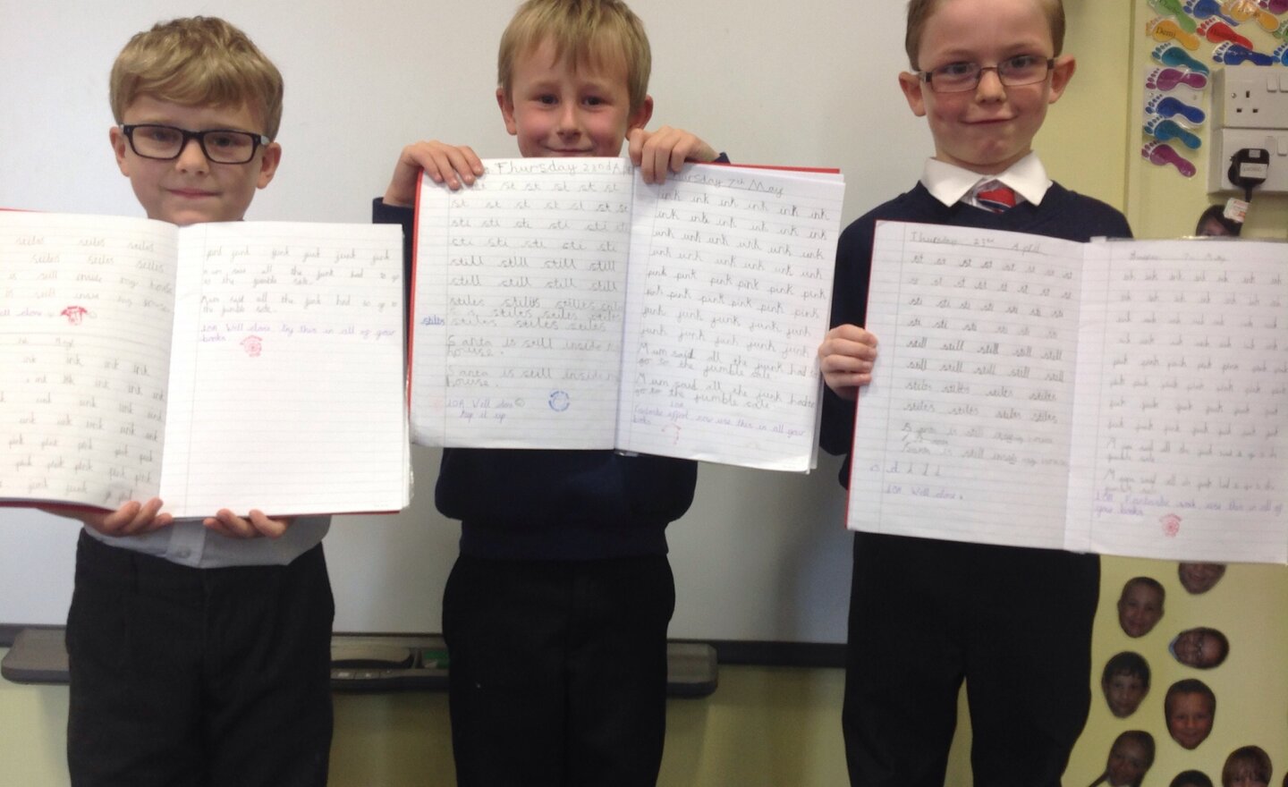 Image of Year 2's Handwriting Blog Stars!