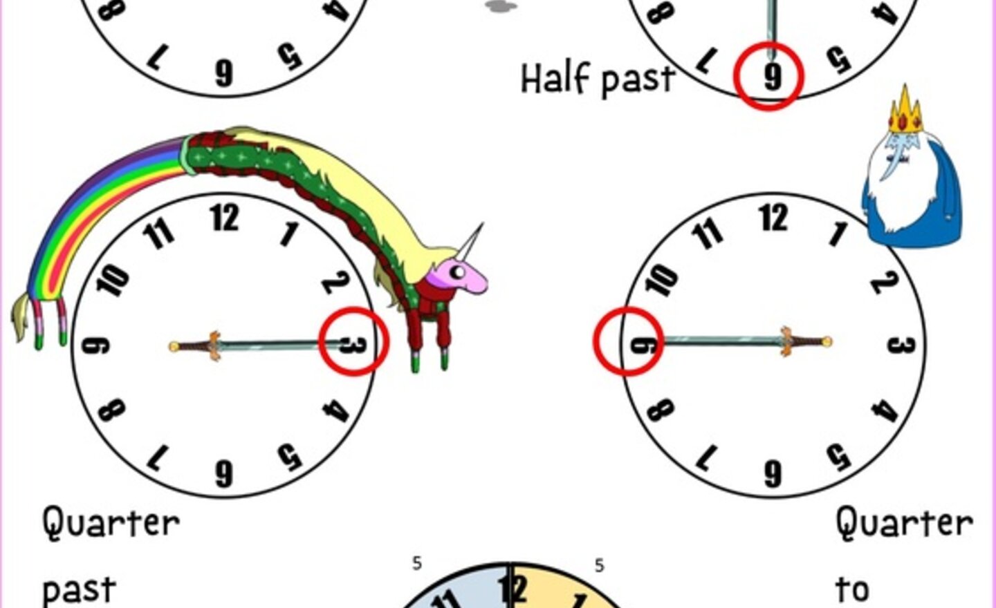 Image of Can your child recognise these times?