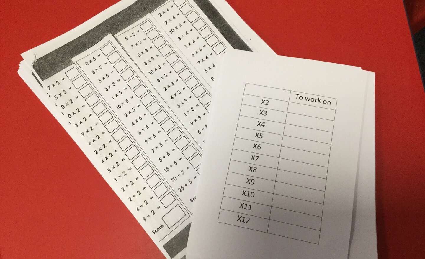 Image of Multiplication Assessment