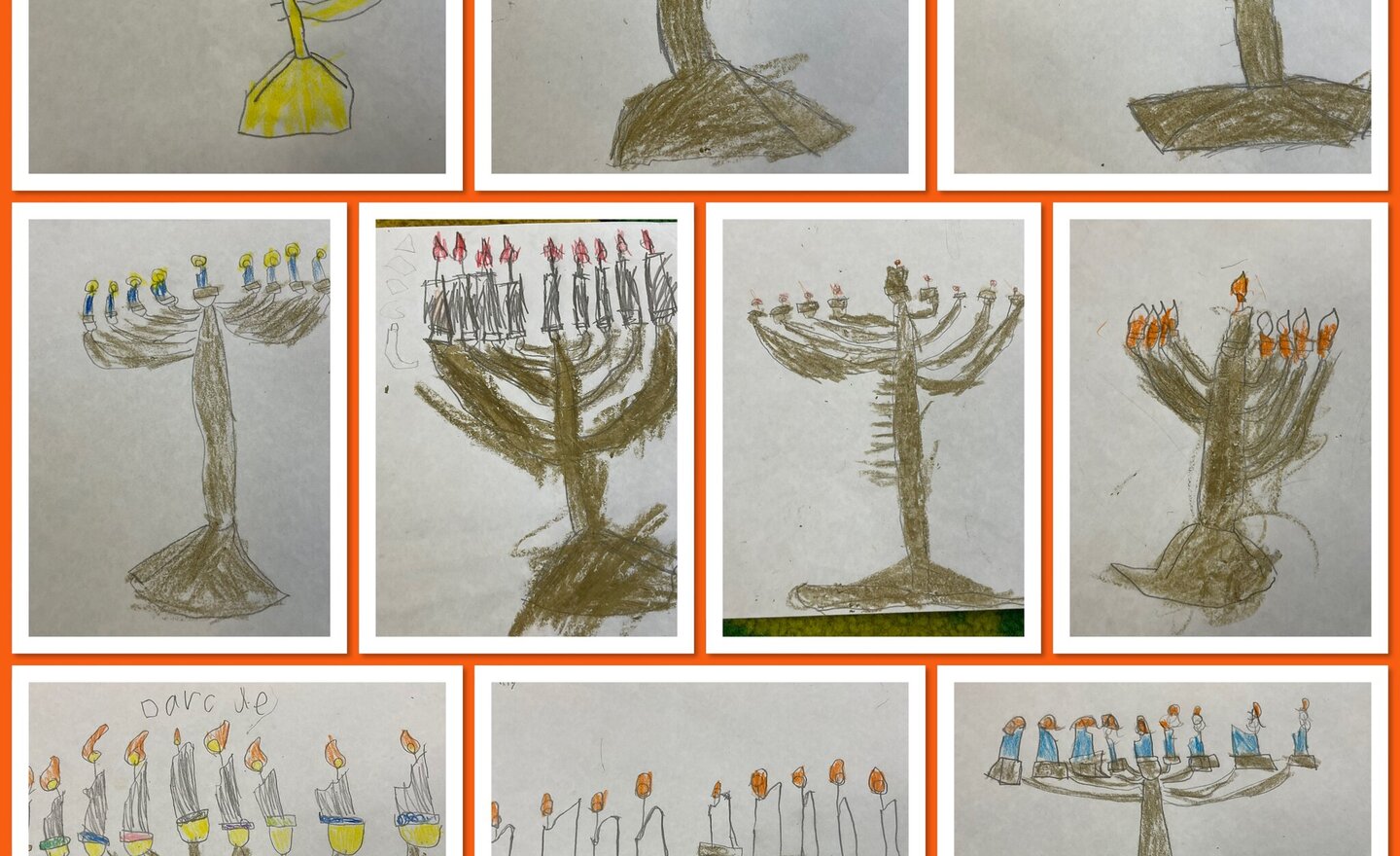 Image of Fantastic menorah artwork