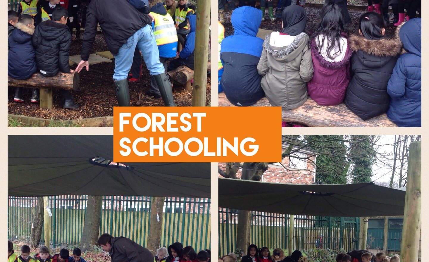 Image of An outdoors education through forest school teaching