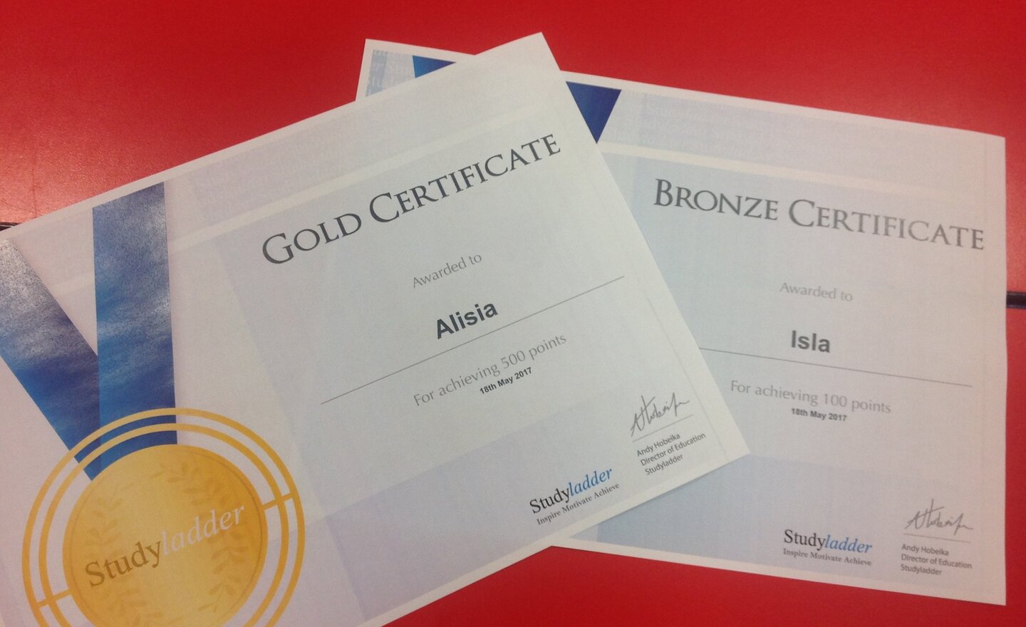 Image of It's gold for Alisia...