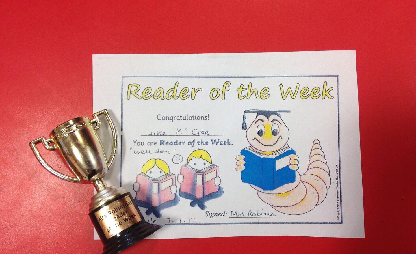 Image of Reader of the week