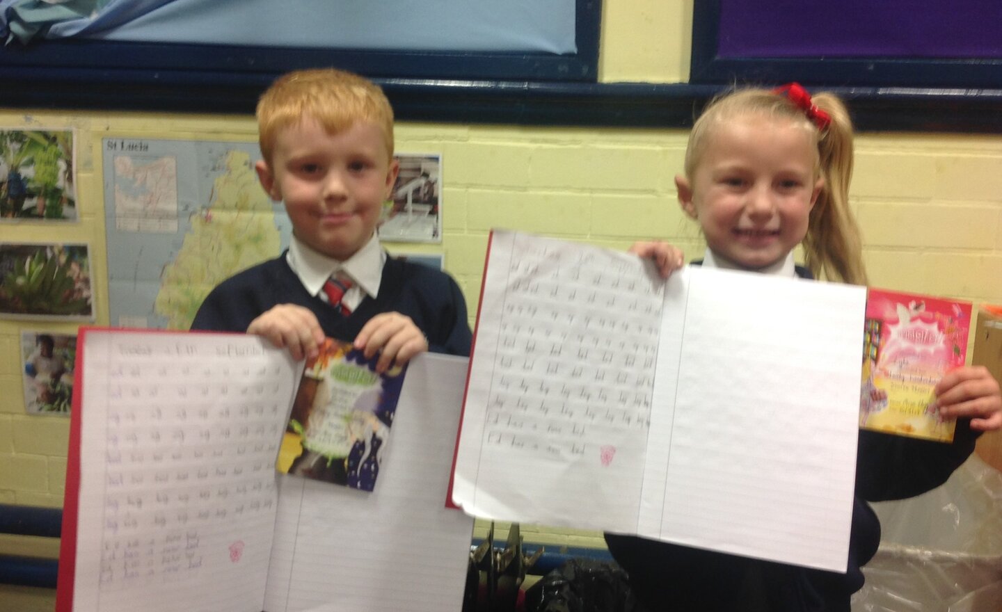 Image of Miss Cleggs handwriting blogstars...