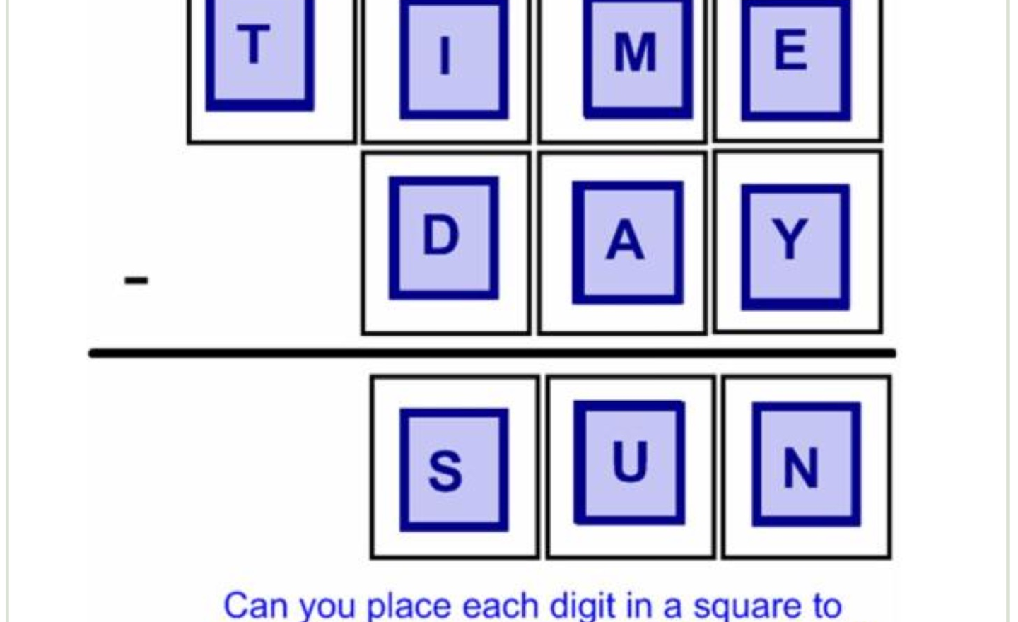 Image of Reasoning with digits