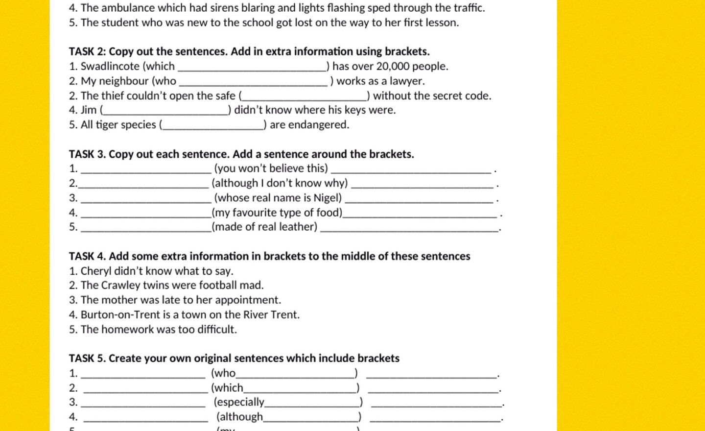 Image of Brackets, brackets and more brackets...