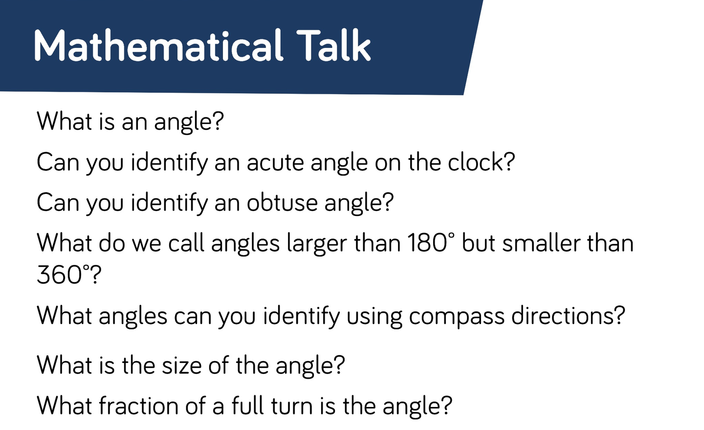 Image of Angles Maths Talk