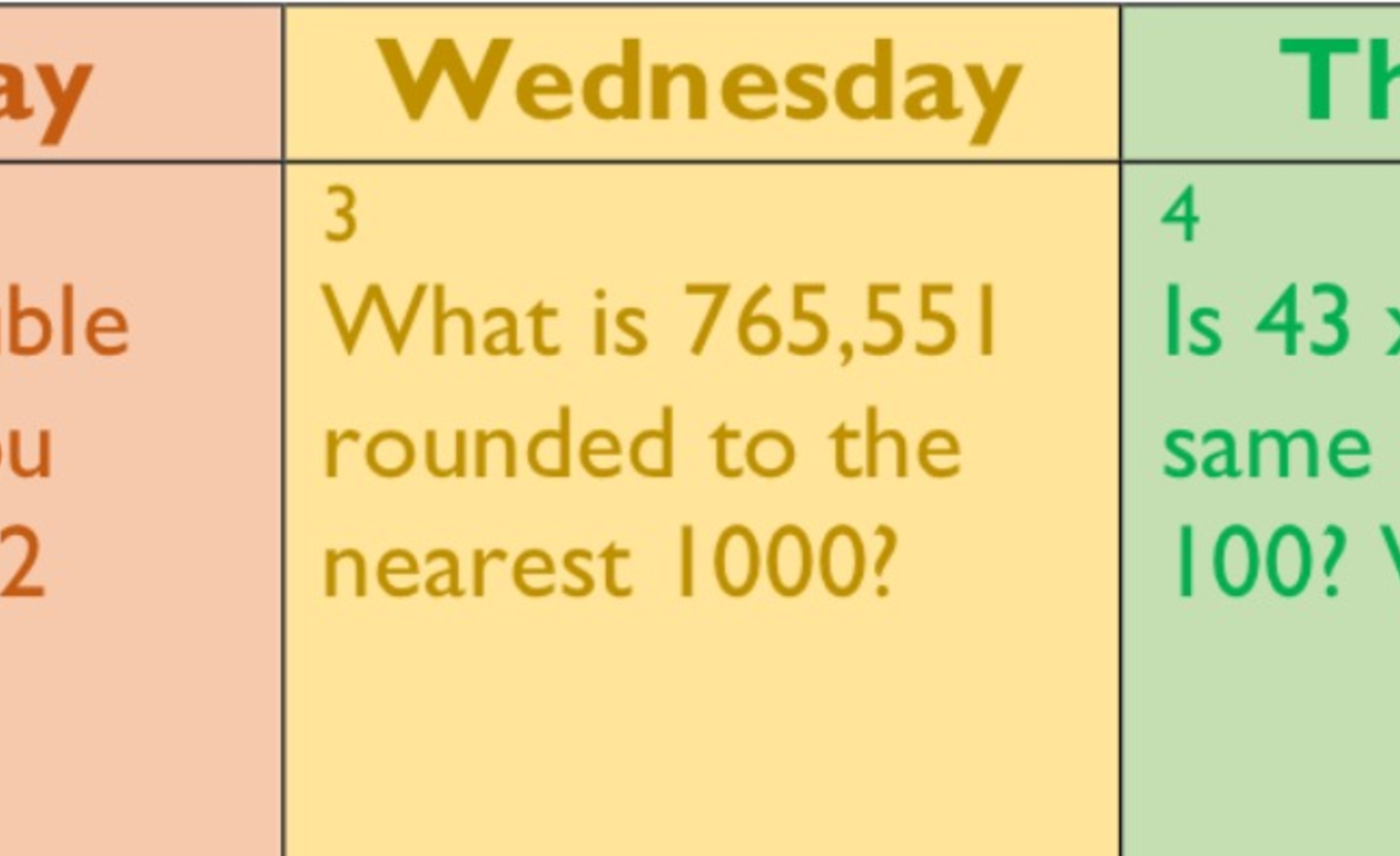 Image of Weekly maths 5