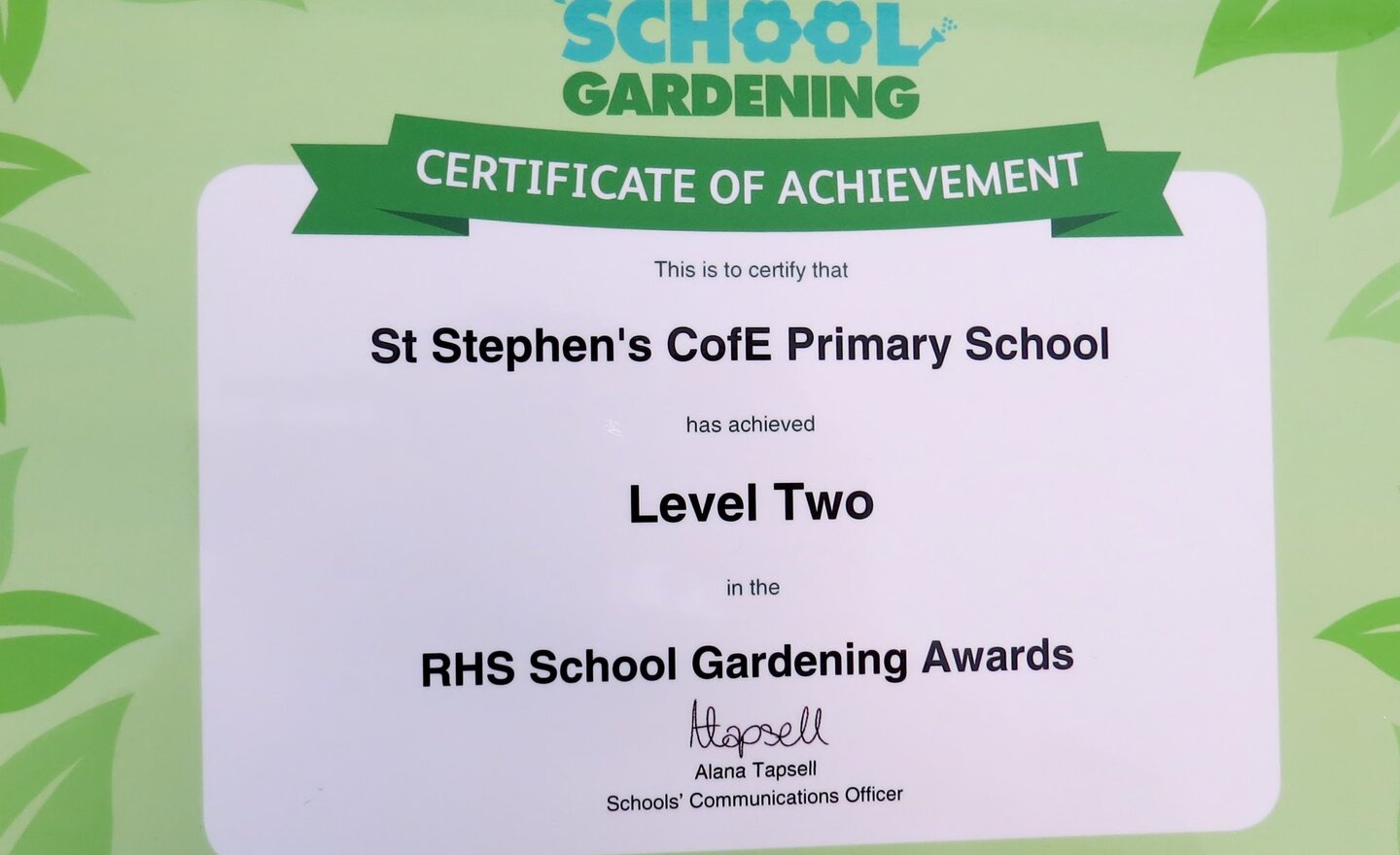 Image of Gardening Award