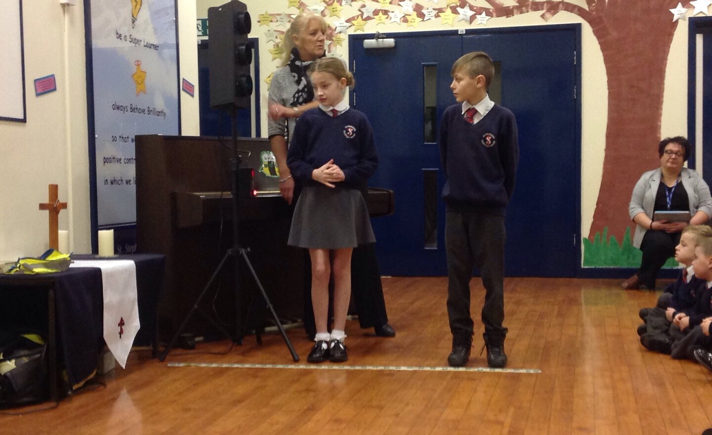 Image of Road Safety Assembly with Mrs Massey