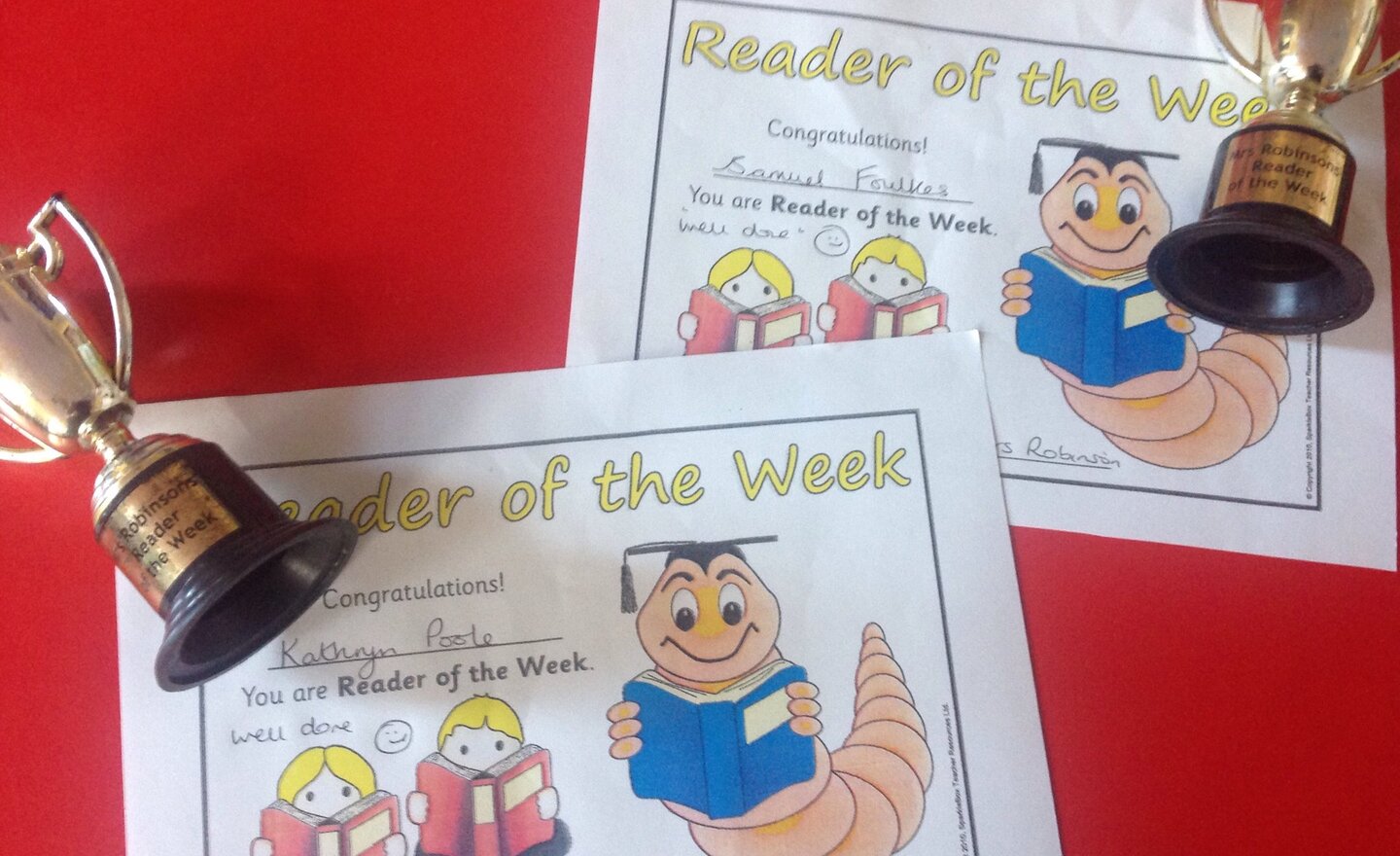 Image of Mrs Robinson's Reader(s) of the Week...