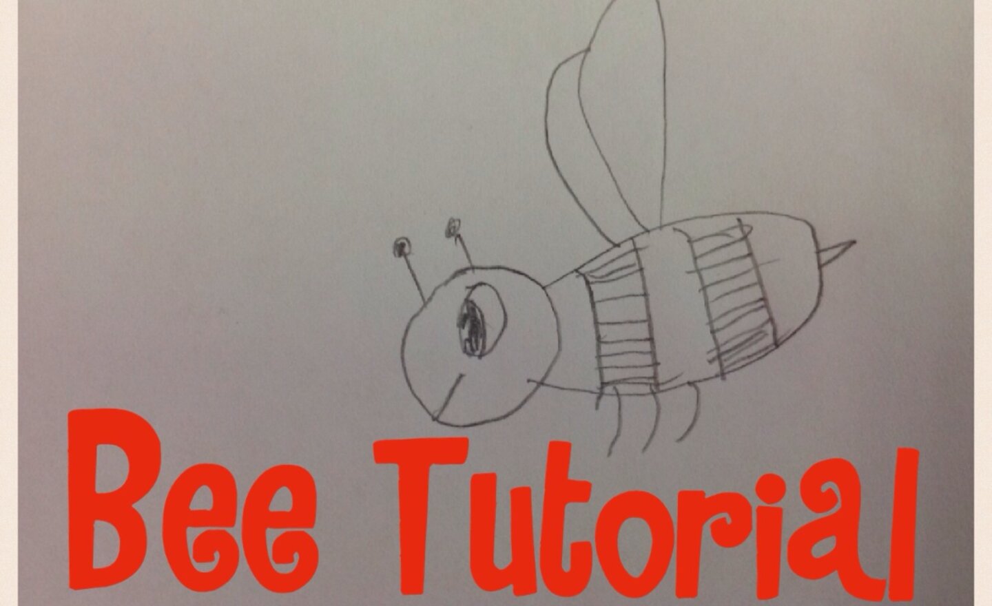 Image of Busy Bee drawing tutorial