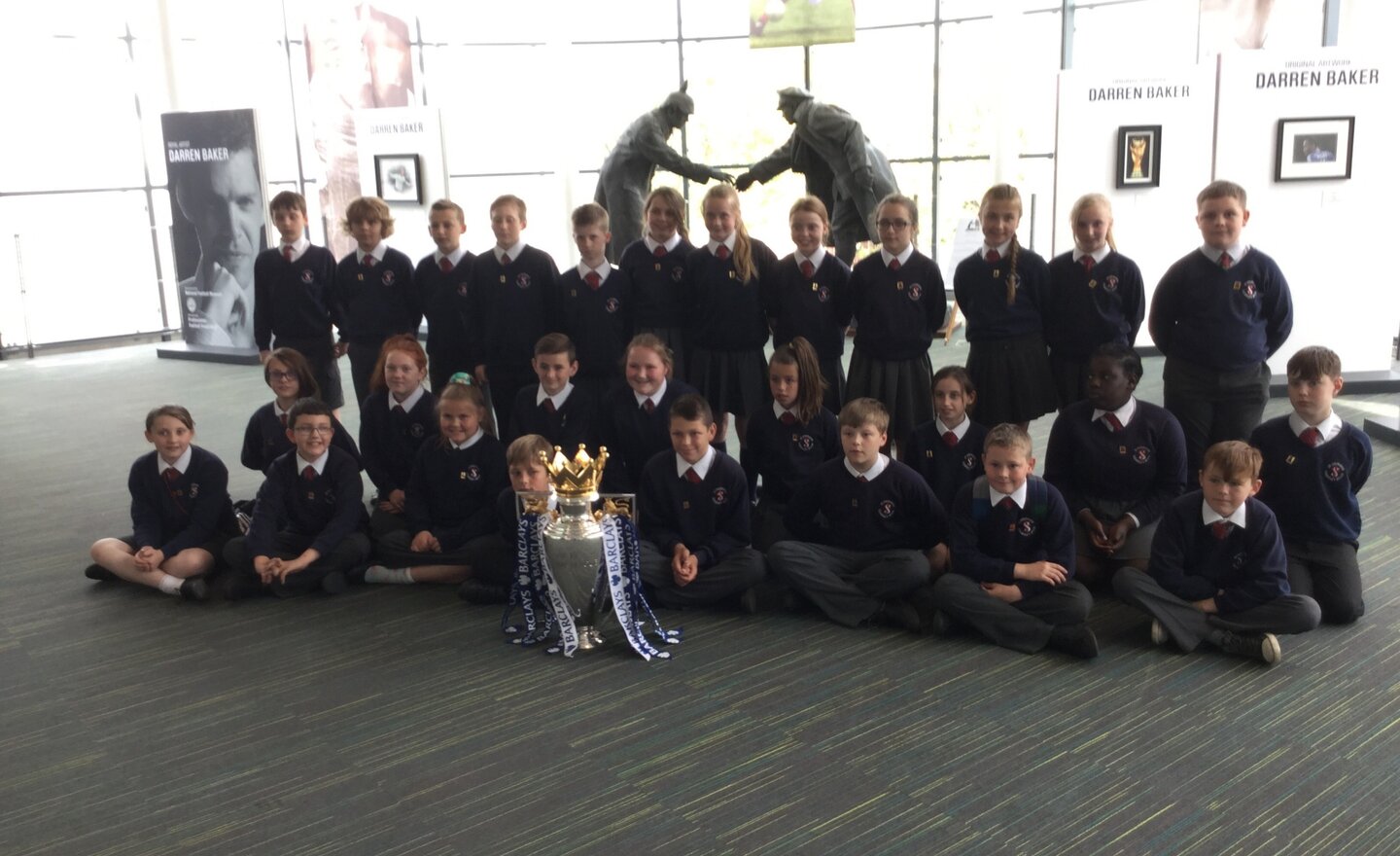 Image of With the Premier League Trophy