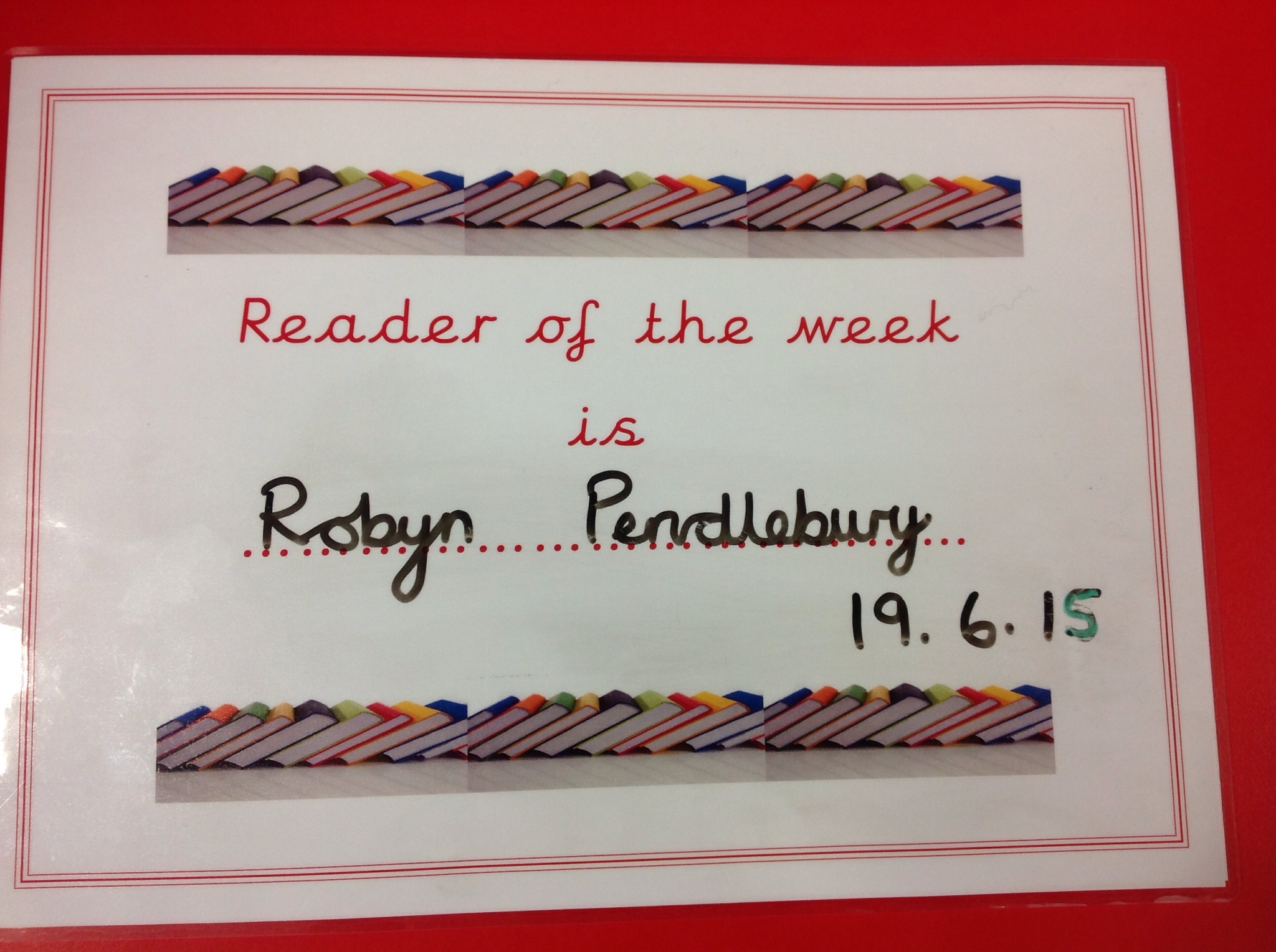 Image of Reader of the Week