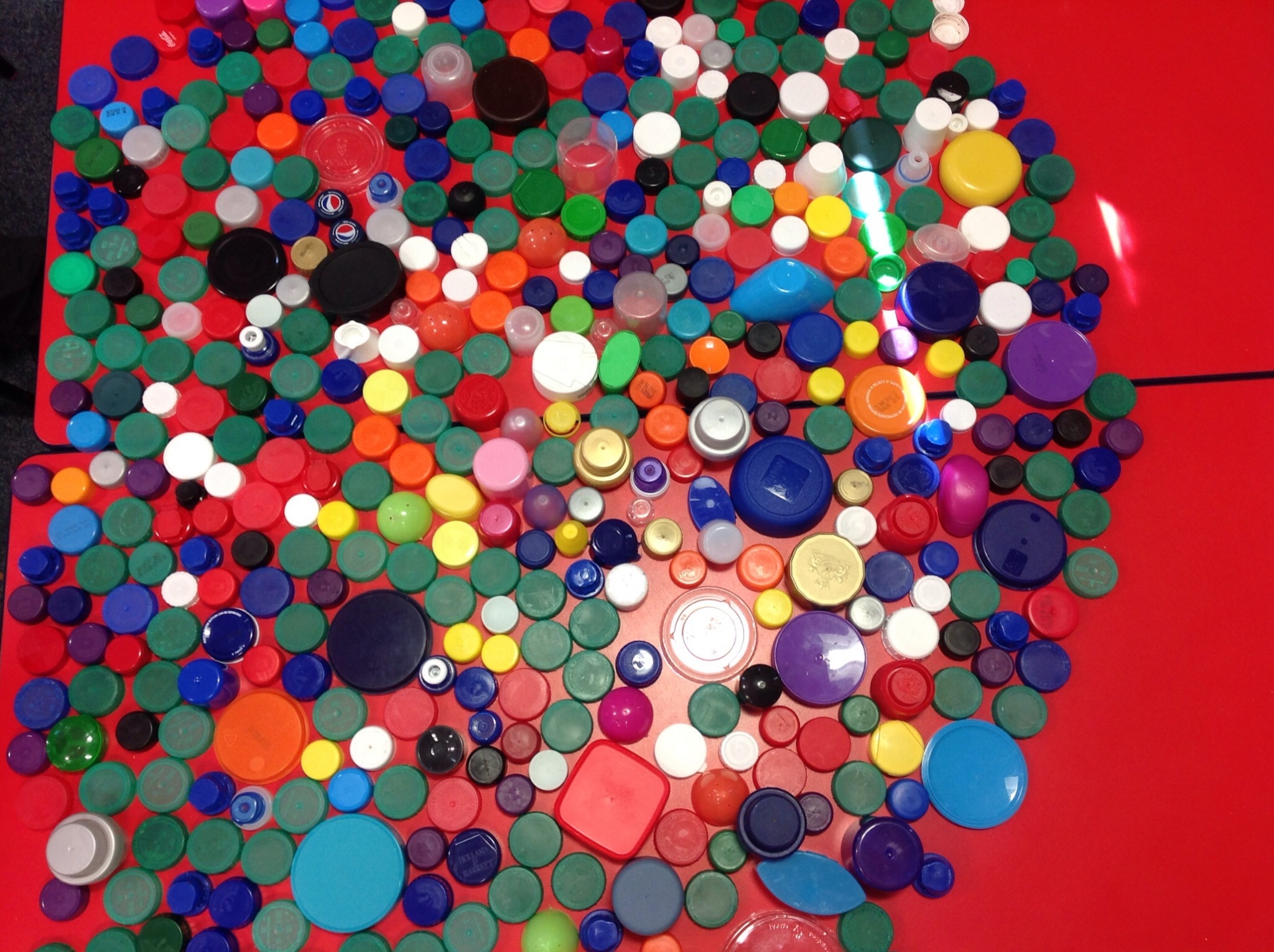 Image of Sound of the morning recreated in bottle tops