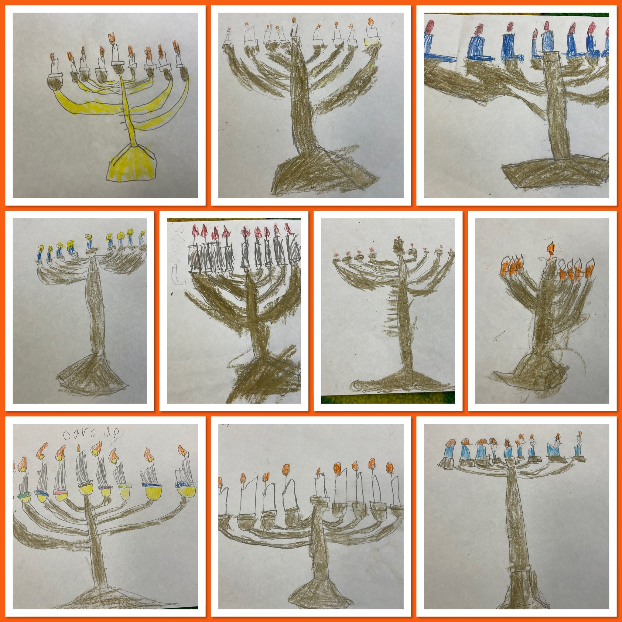 Image of Fantastic menorah artwork