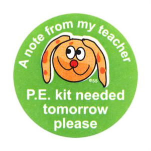 Image of Tuesday is PE day...