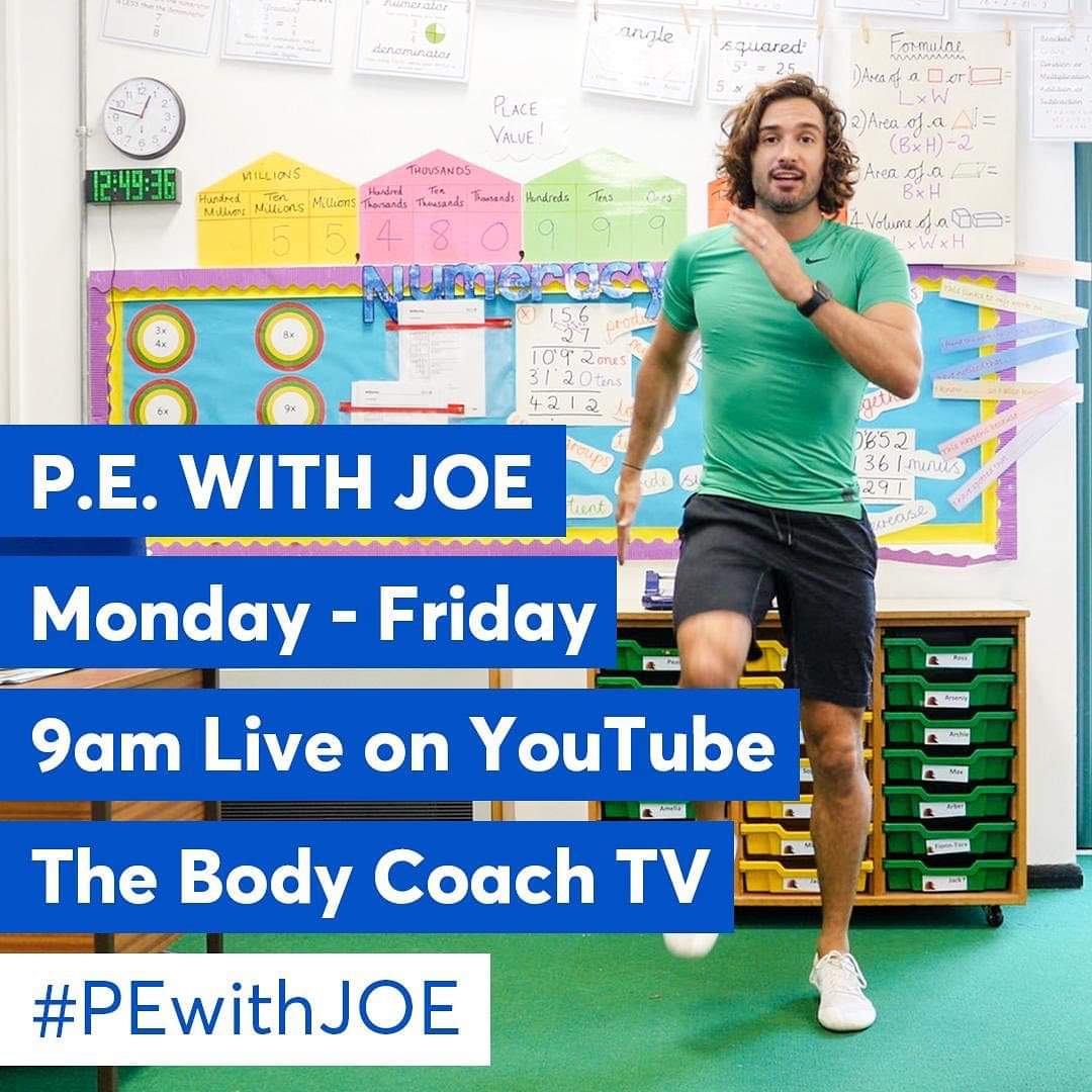 Image of Miss Clegg's inspiration...you too can have Joe Wicks...