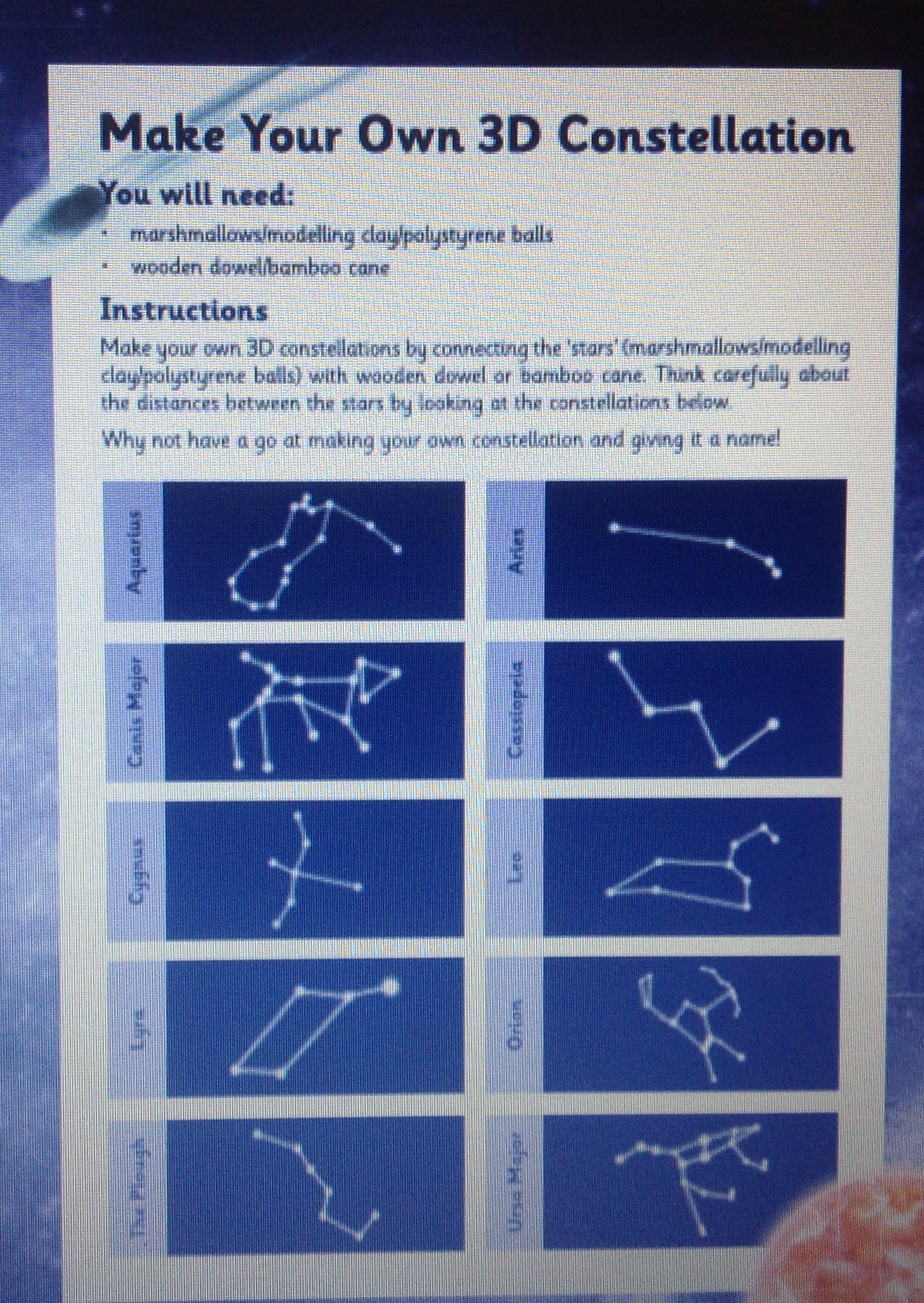 Image of Create your own constellation 