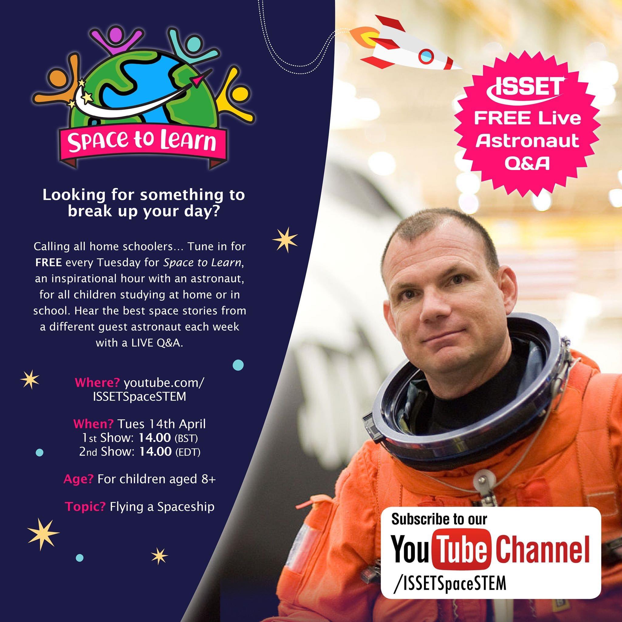 Image of Meet the astronaut Tony Antonelli for a live Q & A @ 2pm today