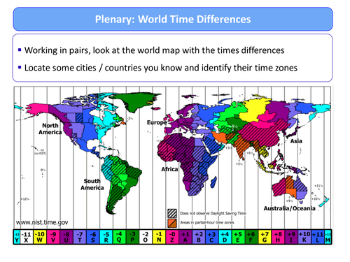 Image of Time zones Activity