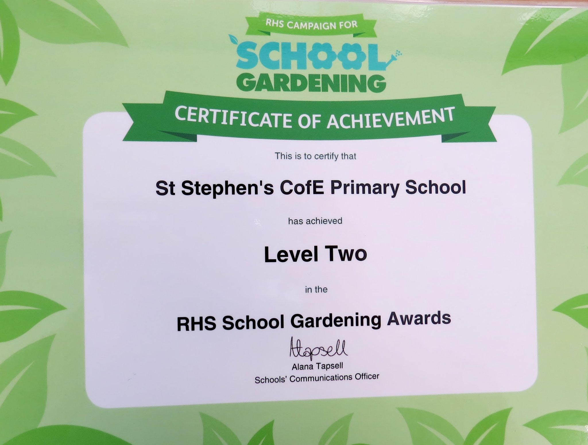 Image of Gardening Award