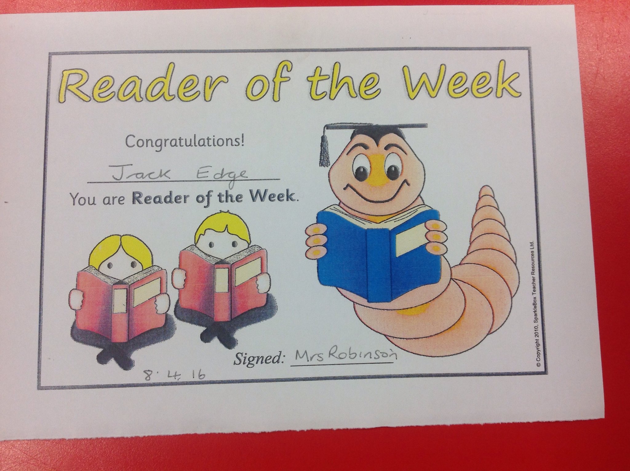 Image of Reader of the Week