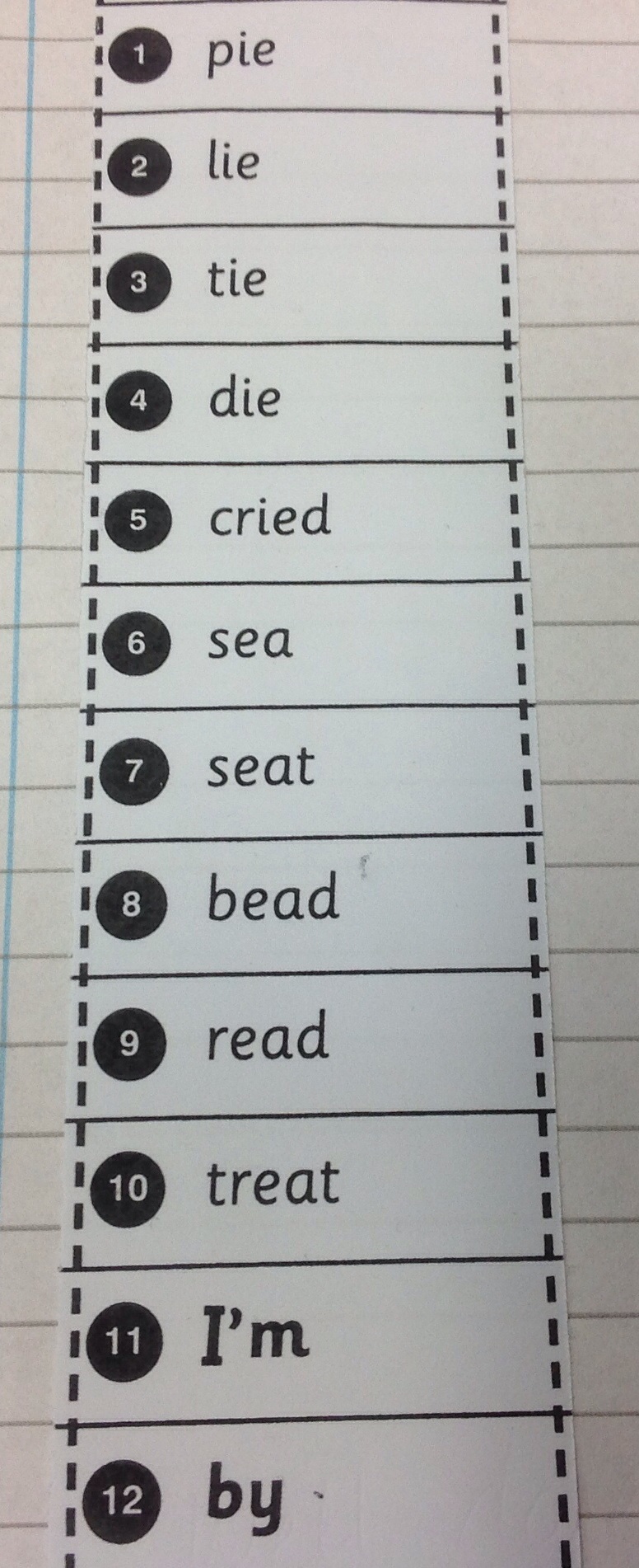 Image of Spelling success and next weeks spellings are...