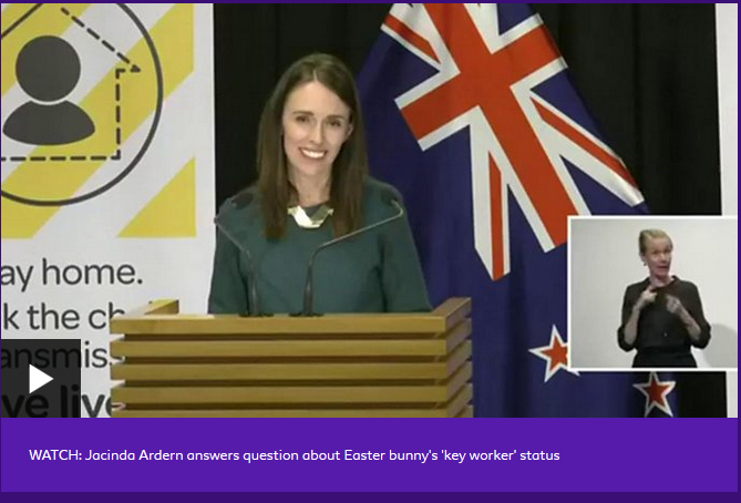 Image of The Easter Bunny is a Key Worker, Says the Prime Minister of New Zealand