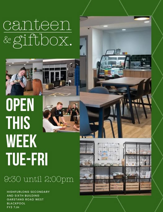 Image of canteen Highfurlong's community cafe is now open