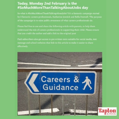 Image of In honour of #somuchmorethajtalkingaboutjobs day