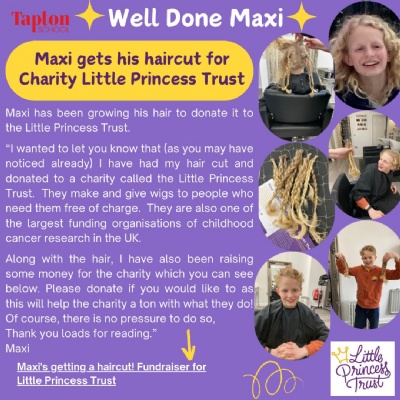 Image of Maxi Gets his Haircut for Charity Little Princess Trust