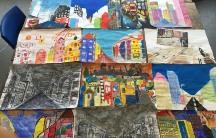 Image of Yr9 Art Urban Landscapes