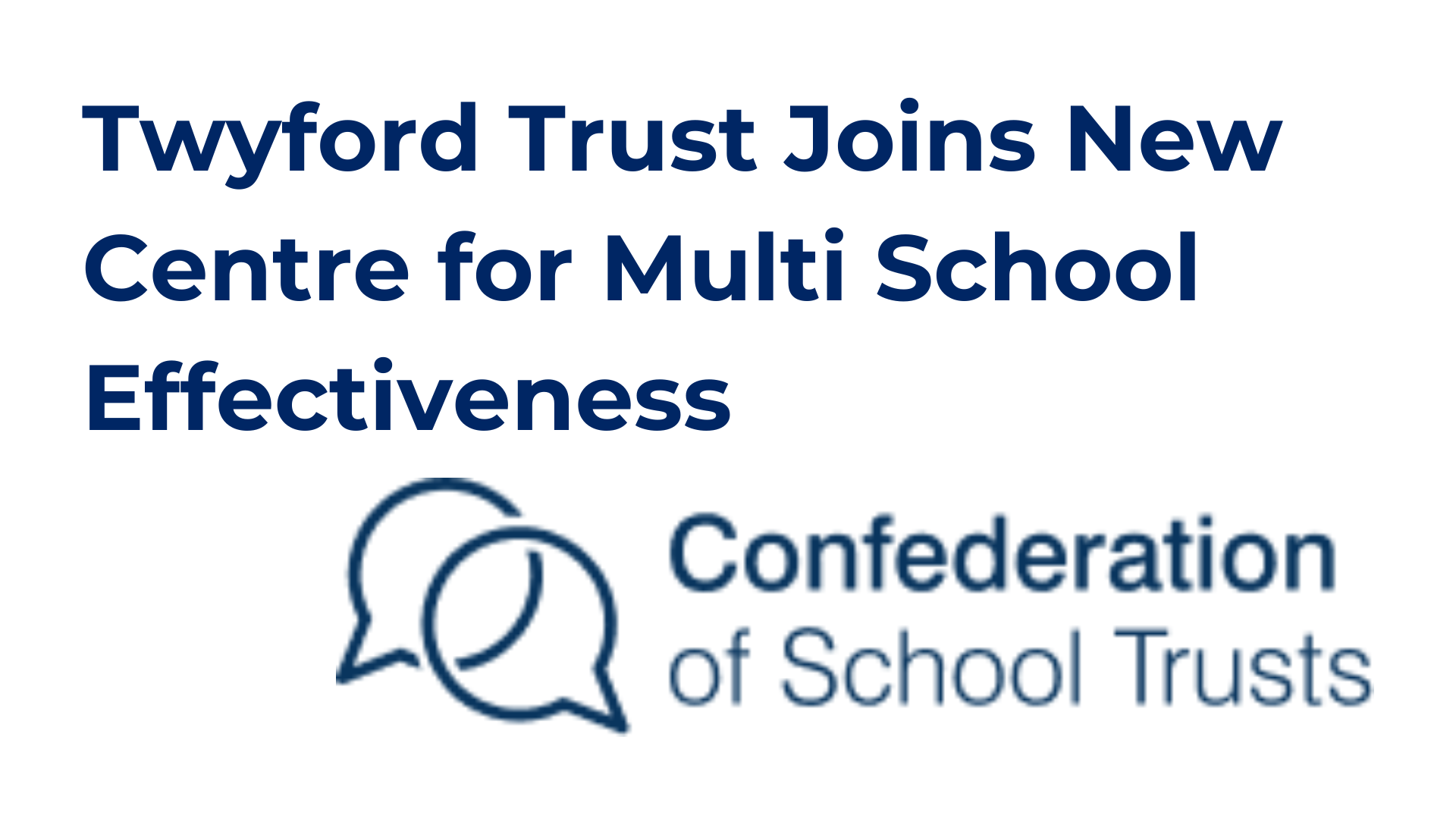 Image of Twyford Trust Joins New Centre for Multi School Effectiveness