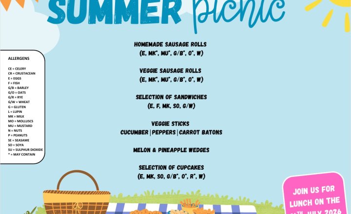 Image of Special Menu Day - 16th July 2026 - The Summer Picnic