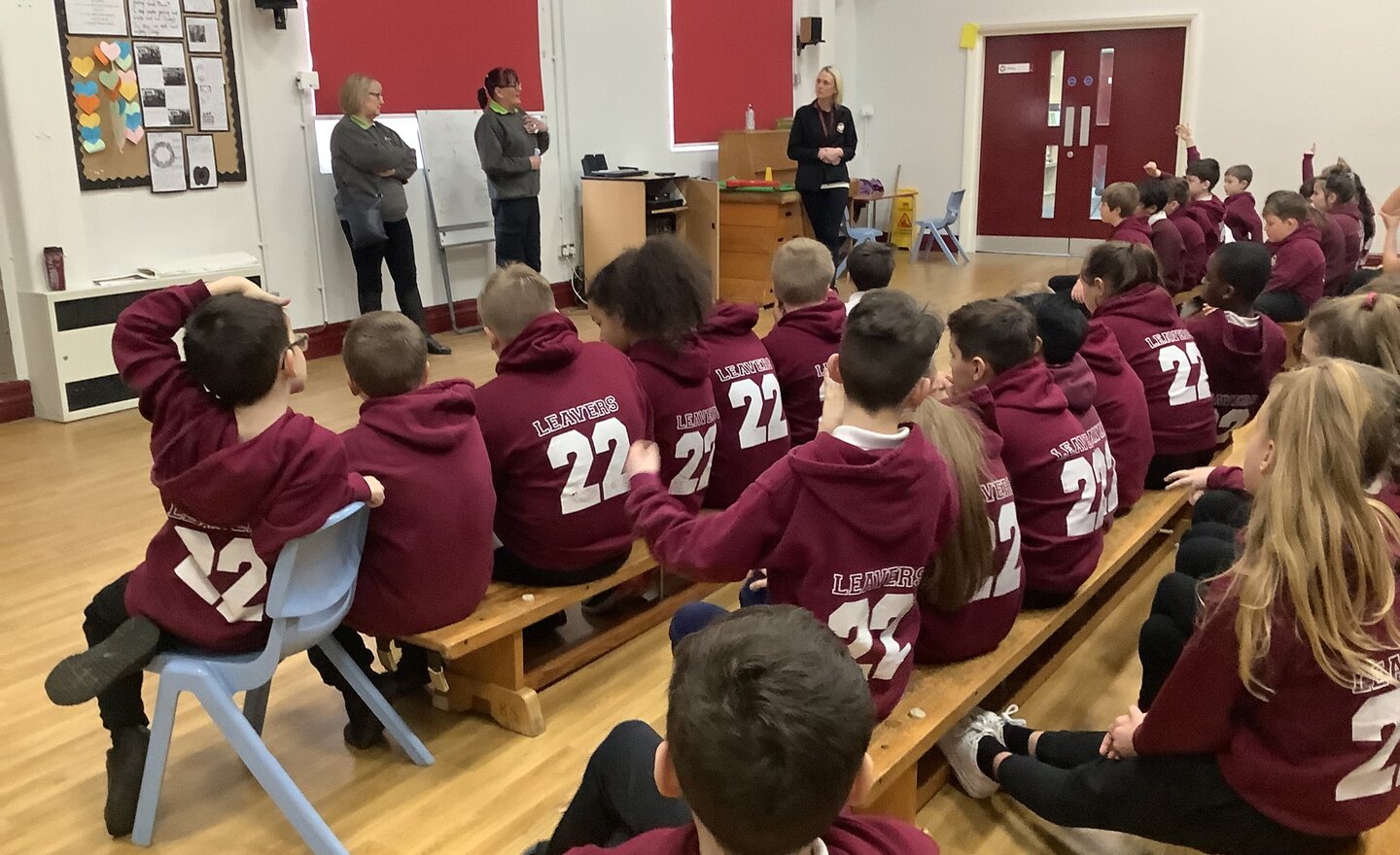 Image of Year 6 talk about homelessness