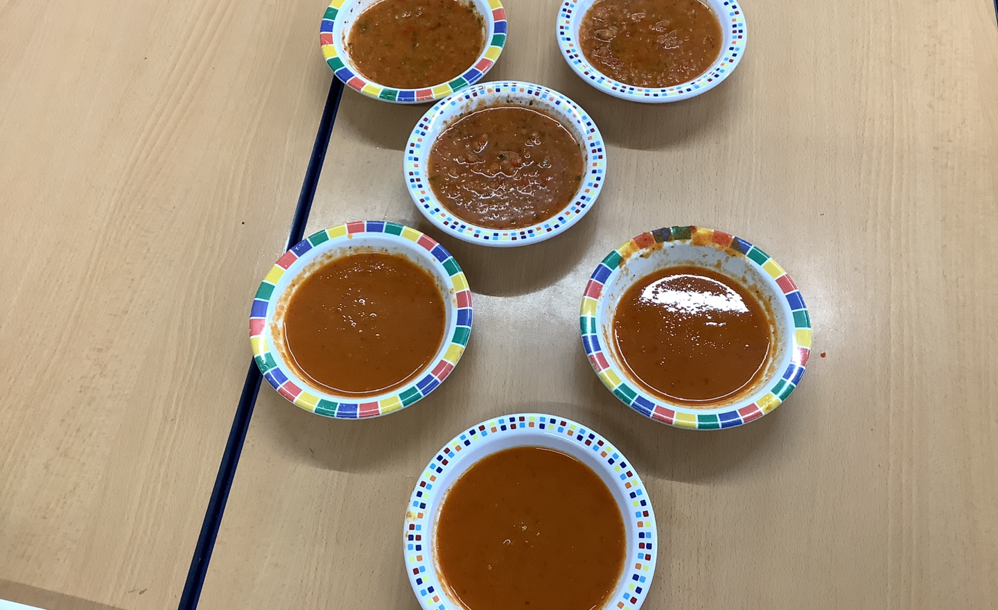 Image of Making Vegetable Soup.