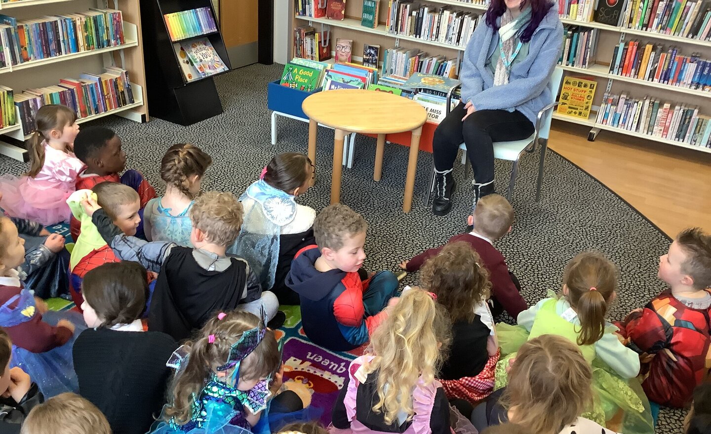 Image of Reception visit to the library 