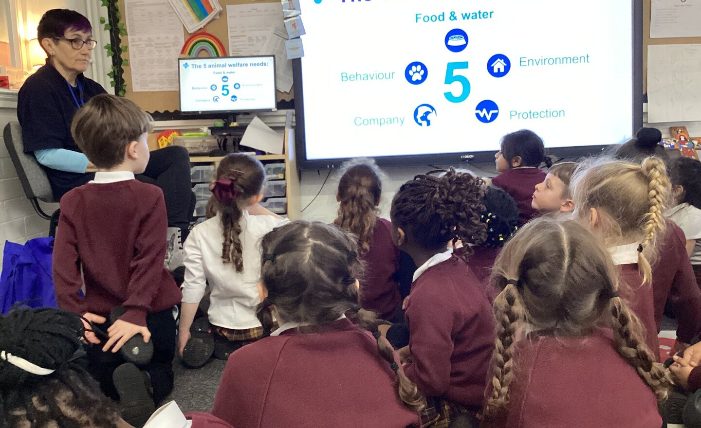 Image of Reception blue cross visit.