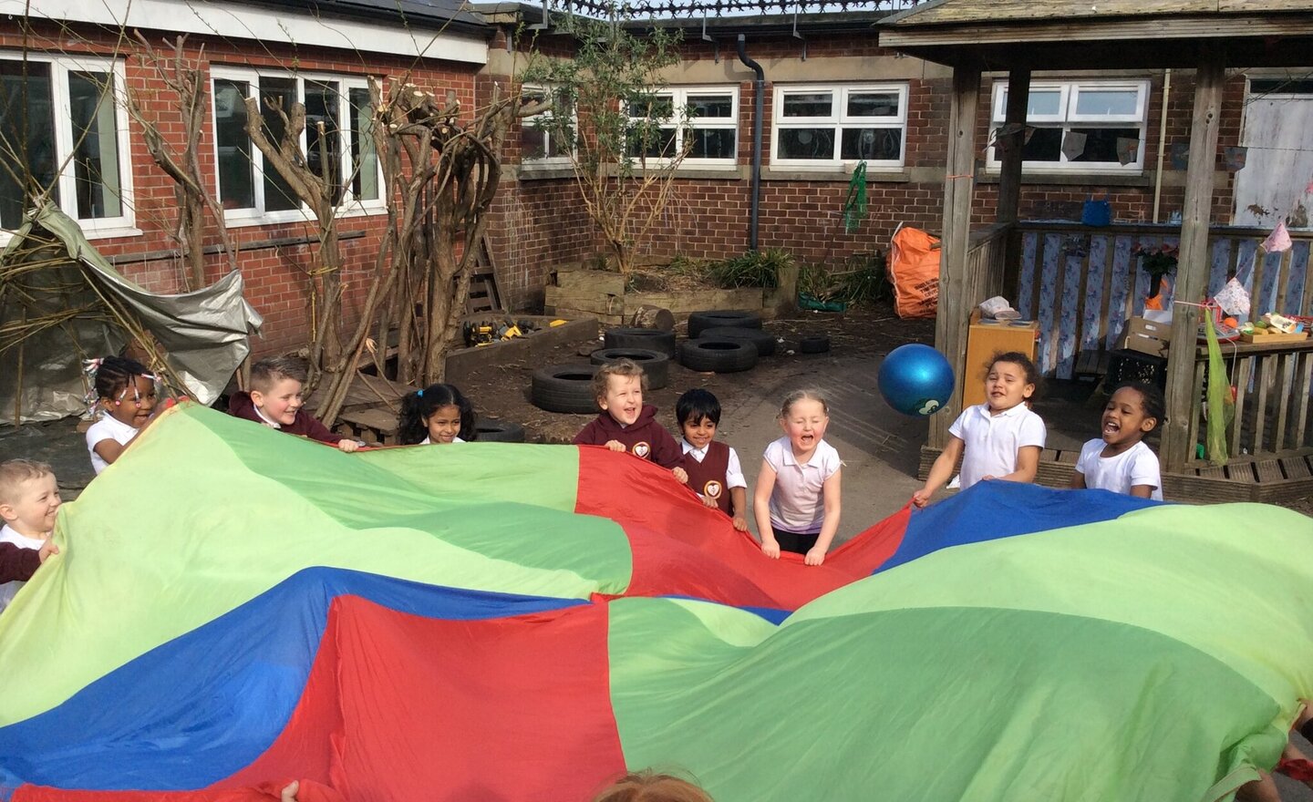 Image of Fun with the parachute 