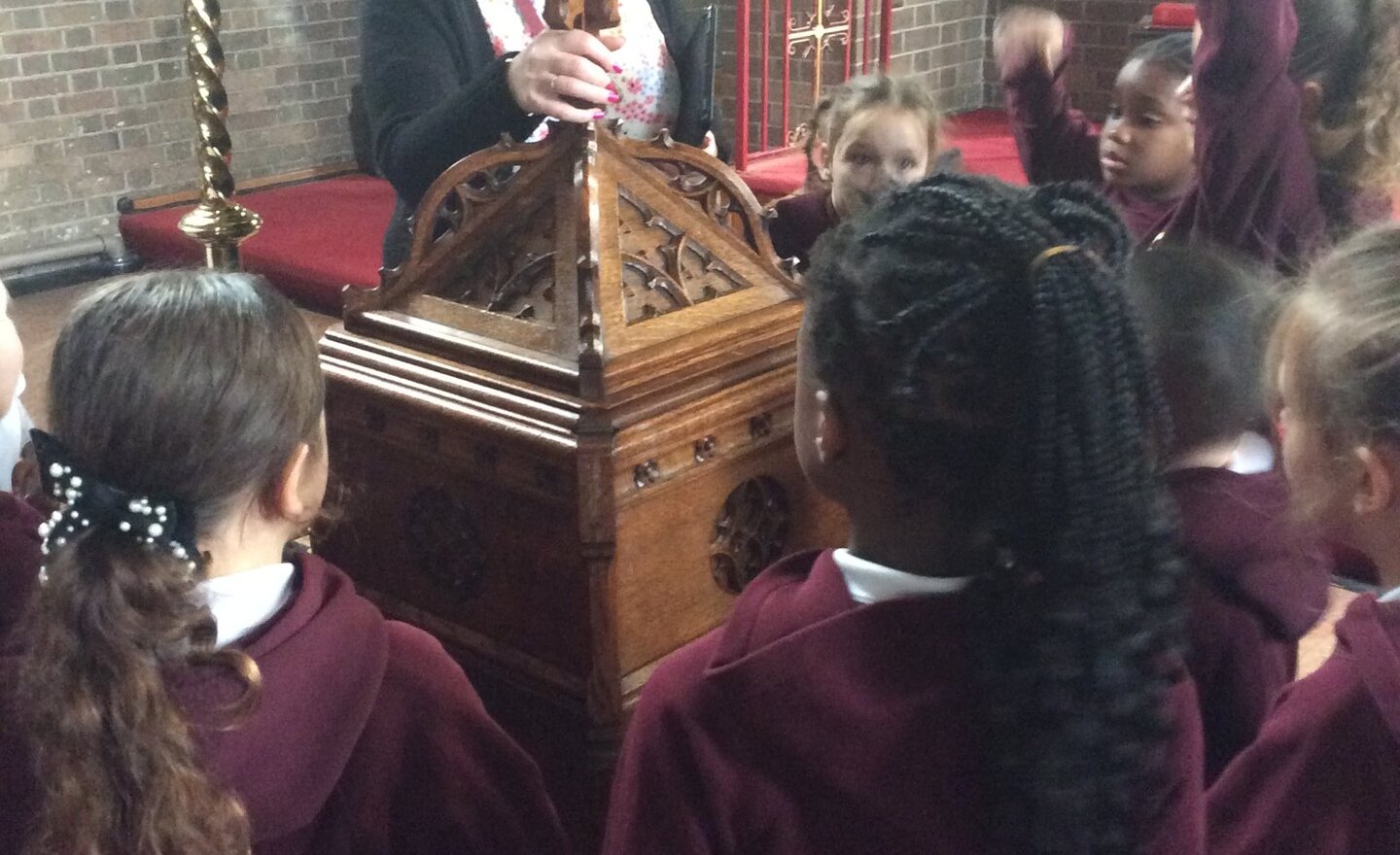 Image of Church visit Year 2 Blessed