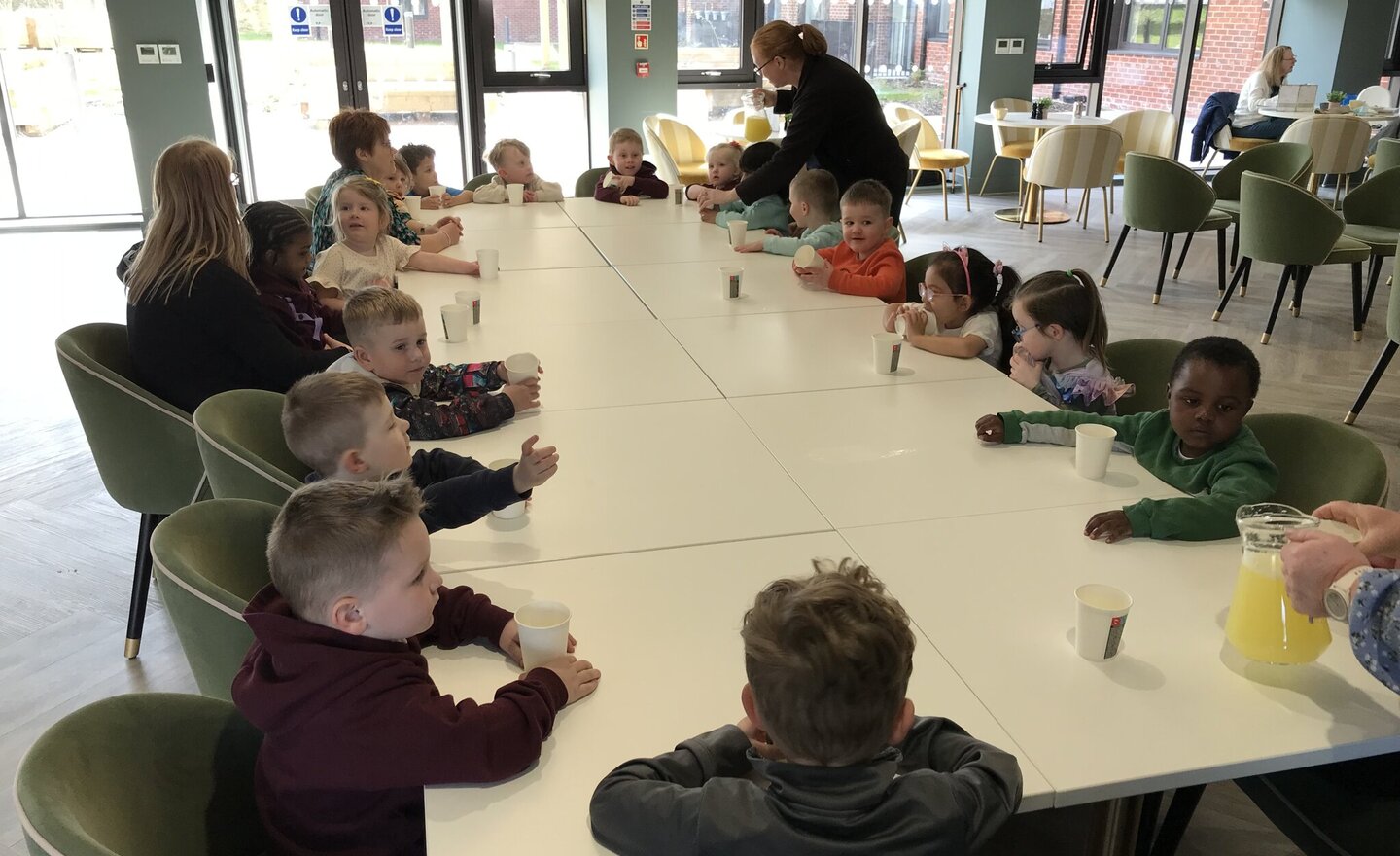 Image of Nursery cafe visit/Palm Sunday