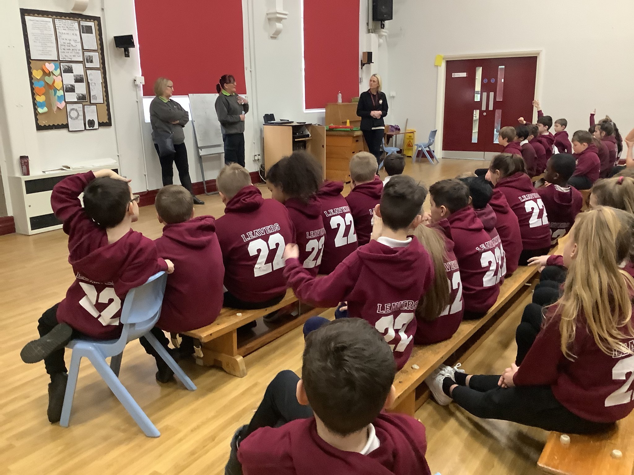 Image of Year 6 talk about homelessness