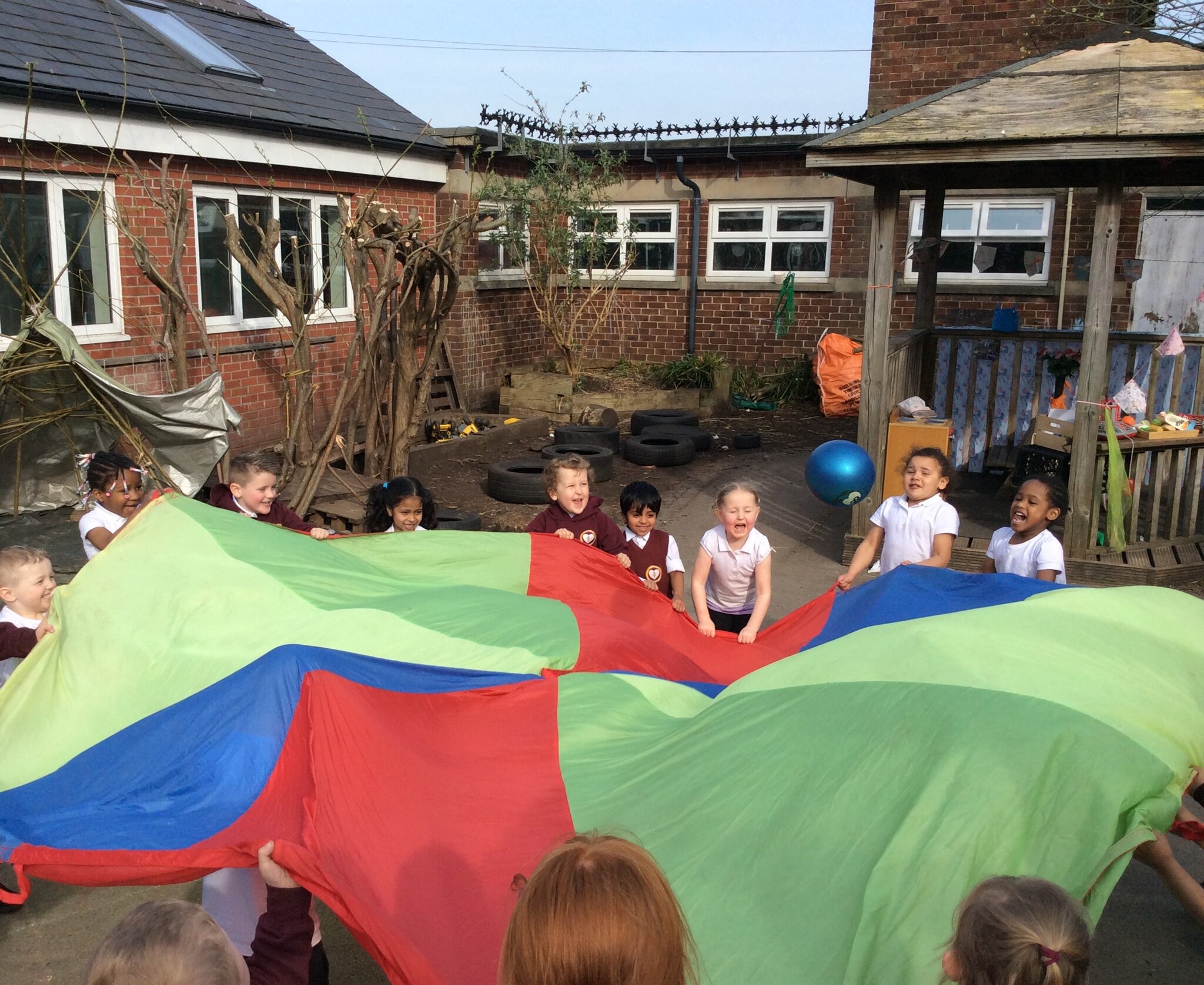 Image of Fun with the parachute 
