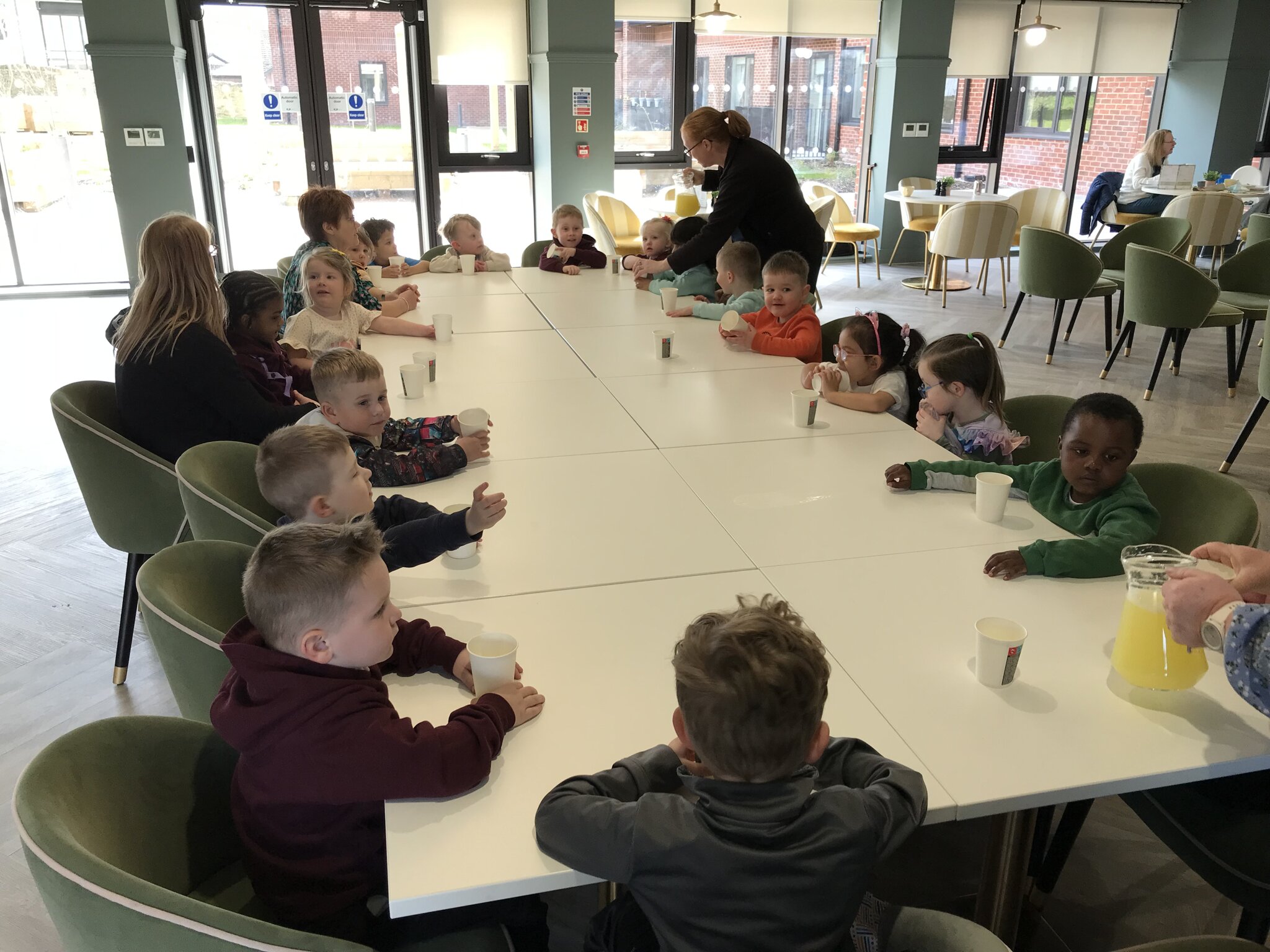 Image of Nursery cafe visit/Palm Sunday