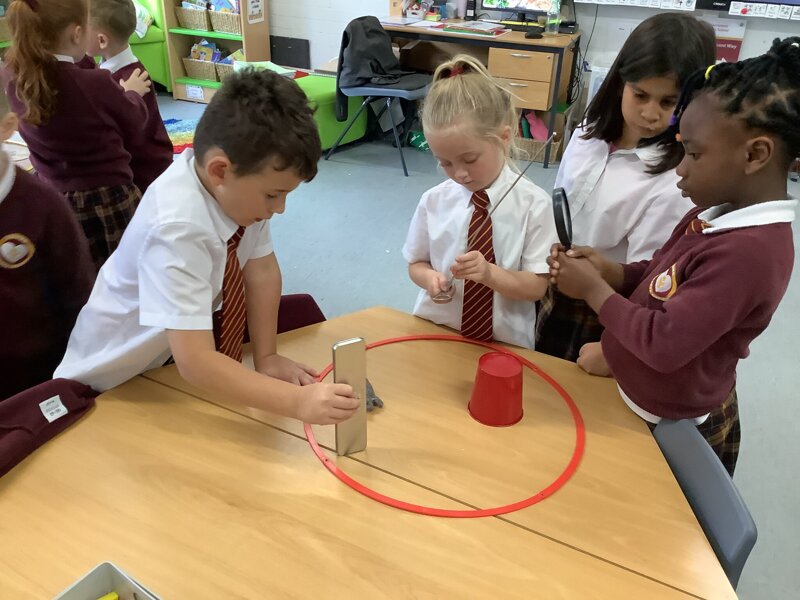 Image of Exploring materials in Year 1 Sacrament