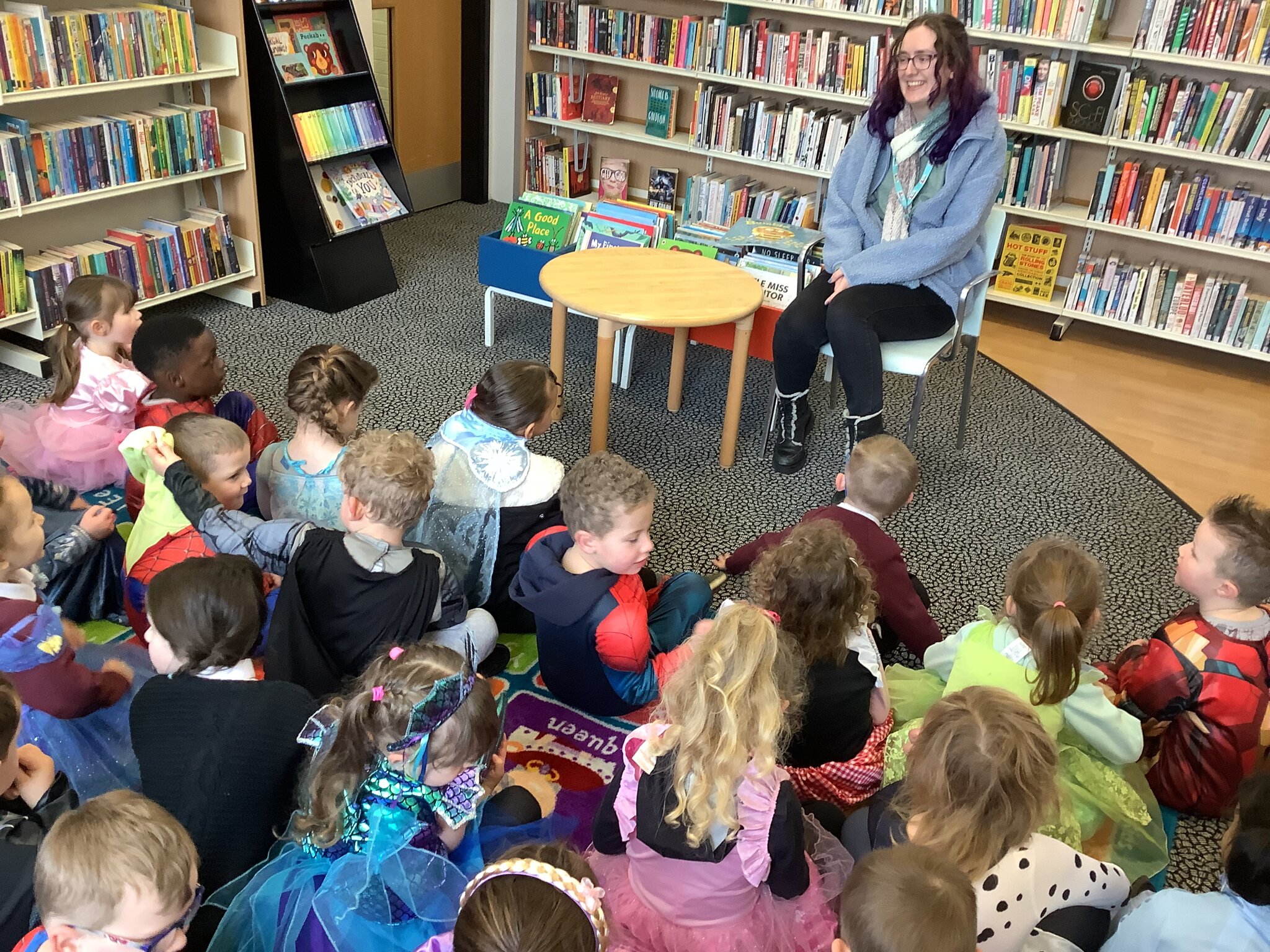 Image of Reception visit to the library 