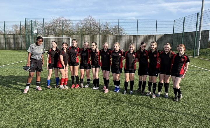 EMS U13 girls at the Cleveland County football competition