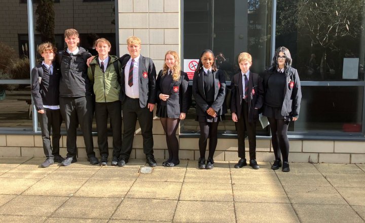 Students from The English Martyrs Catholic School and Sixth Form College during their visit to the University of York